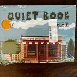 NEW QUIET BOOK-FRUITS AND VEGETABLES-FOR 3 YEAR OLDS-MONTESSORI BOOK